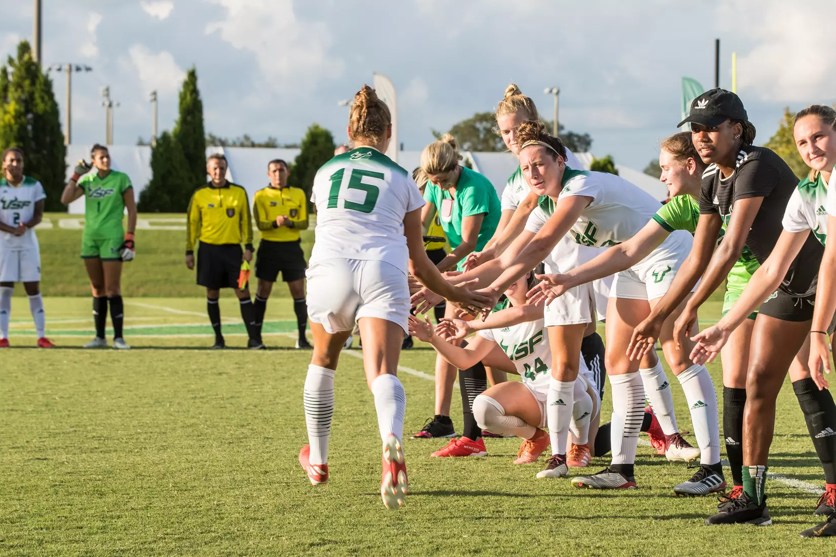 South Florida Bulls during a game against the Auburn Tigers on Thursday August 22, 2019 at Corbett Stadium in Tampa, Florida.