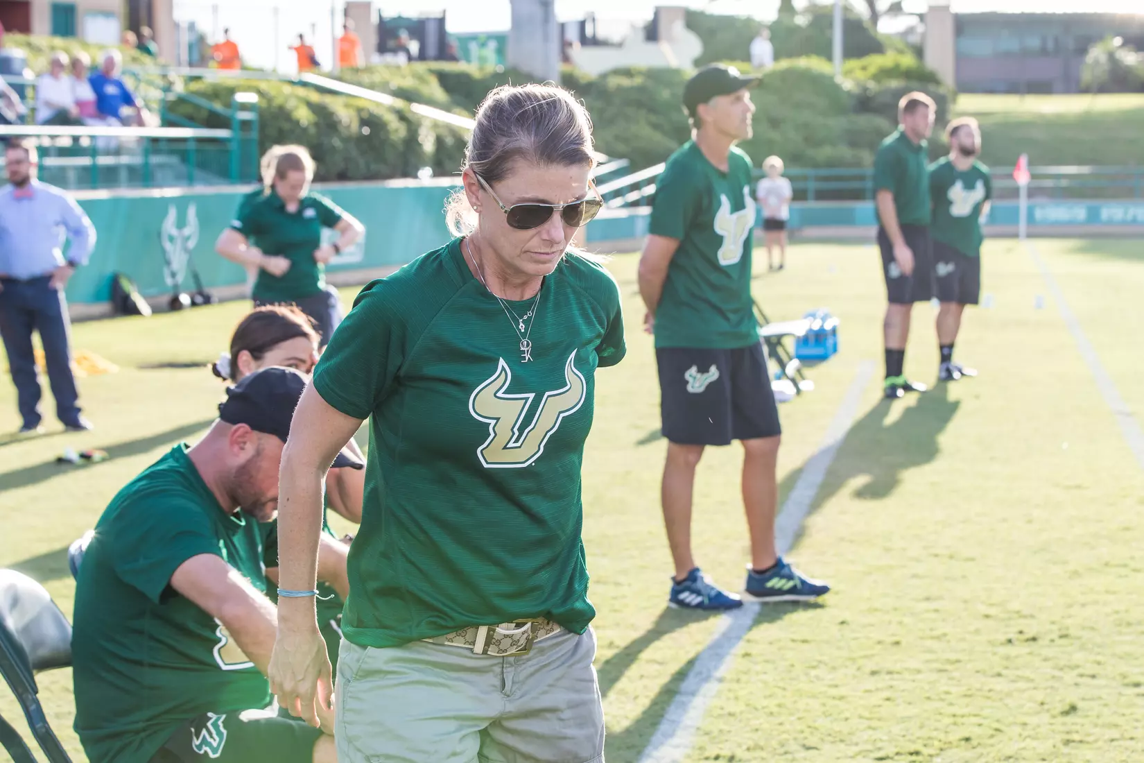 South Florida Bulls during a game against the Auburn Tigers on Thursday August 22, 2019 at Corbett Stadium in Tampa, Florida.