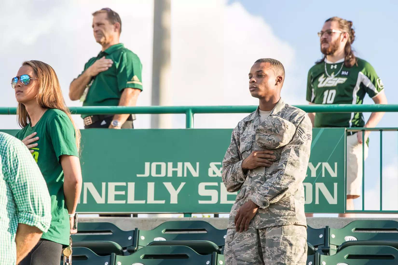 South Florida Bulls during a game against the Auburn Tigers on Thursday August 22, 2019 at Corbett Stadium in Tampa, Florida.