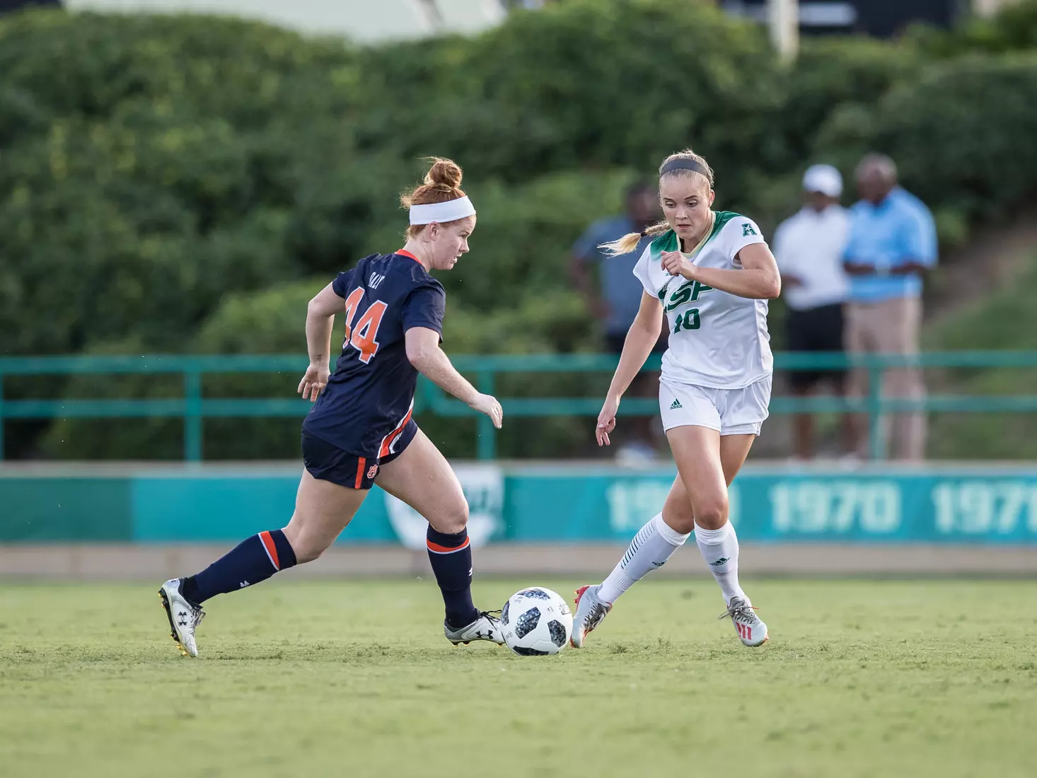 South Florida Bulls during a game against the Auburn Tigers on Thursday August 22, 2019 at Corbett Stadium in Tampa, Florida.