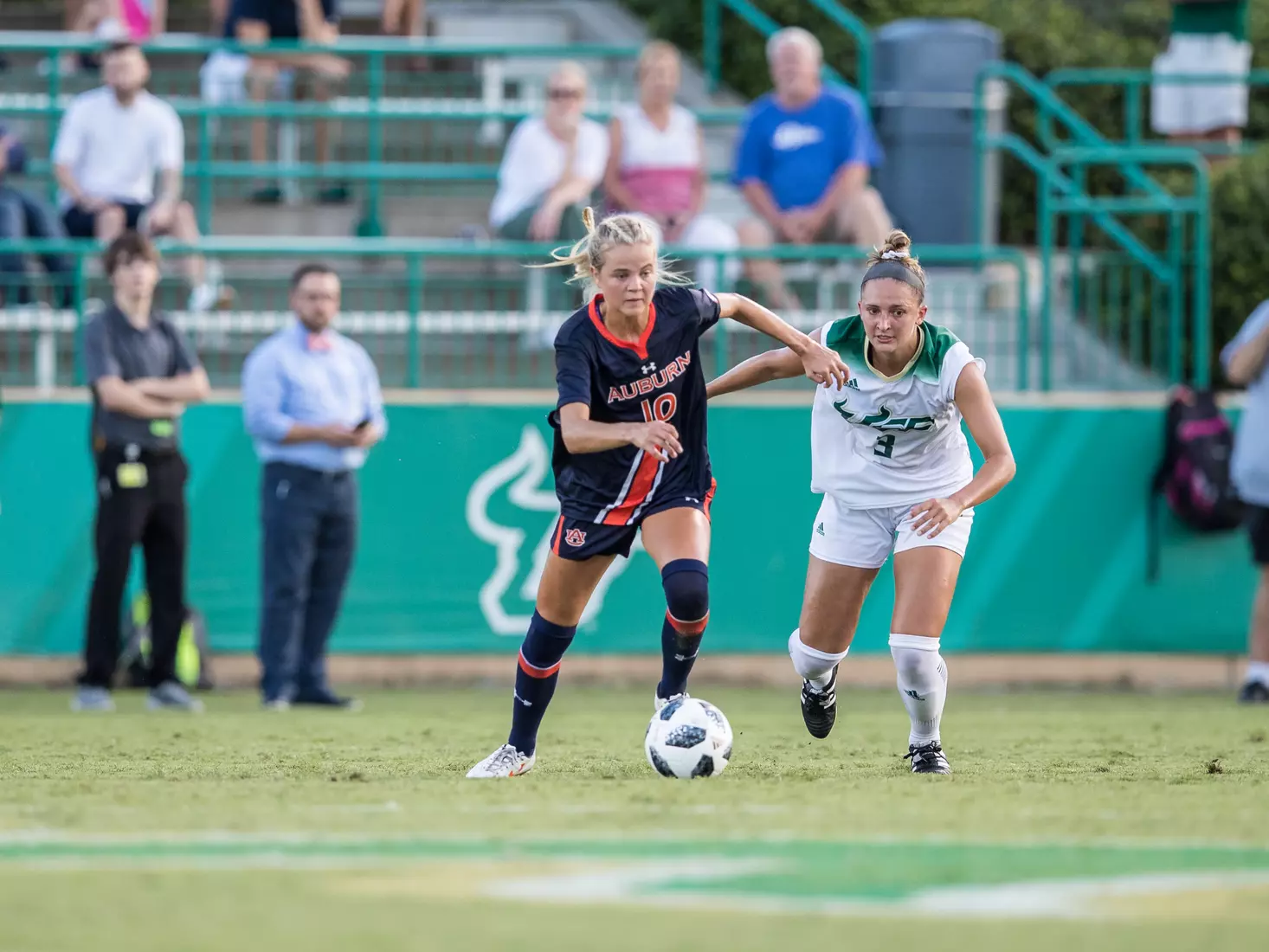 South Florida Bulls during a game against the Auburn Tigers on Thursday August 22, 2019 at Corbett Stadium in Tampa, Florida.