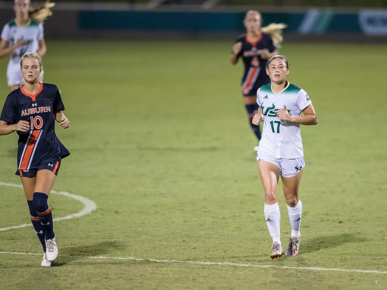 South Florida Bulls during a game against the Auburn Tigers on Thursday August 22, 2019 at Corbett Stadium in Tampa, Florida.
