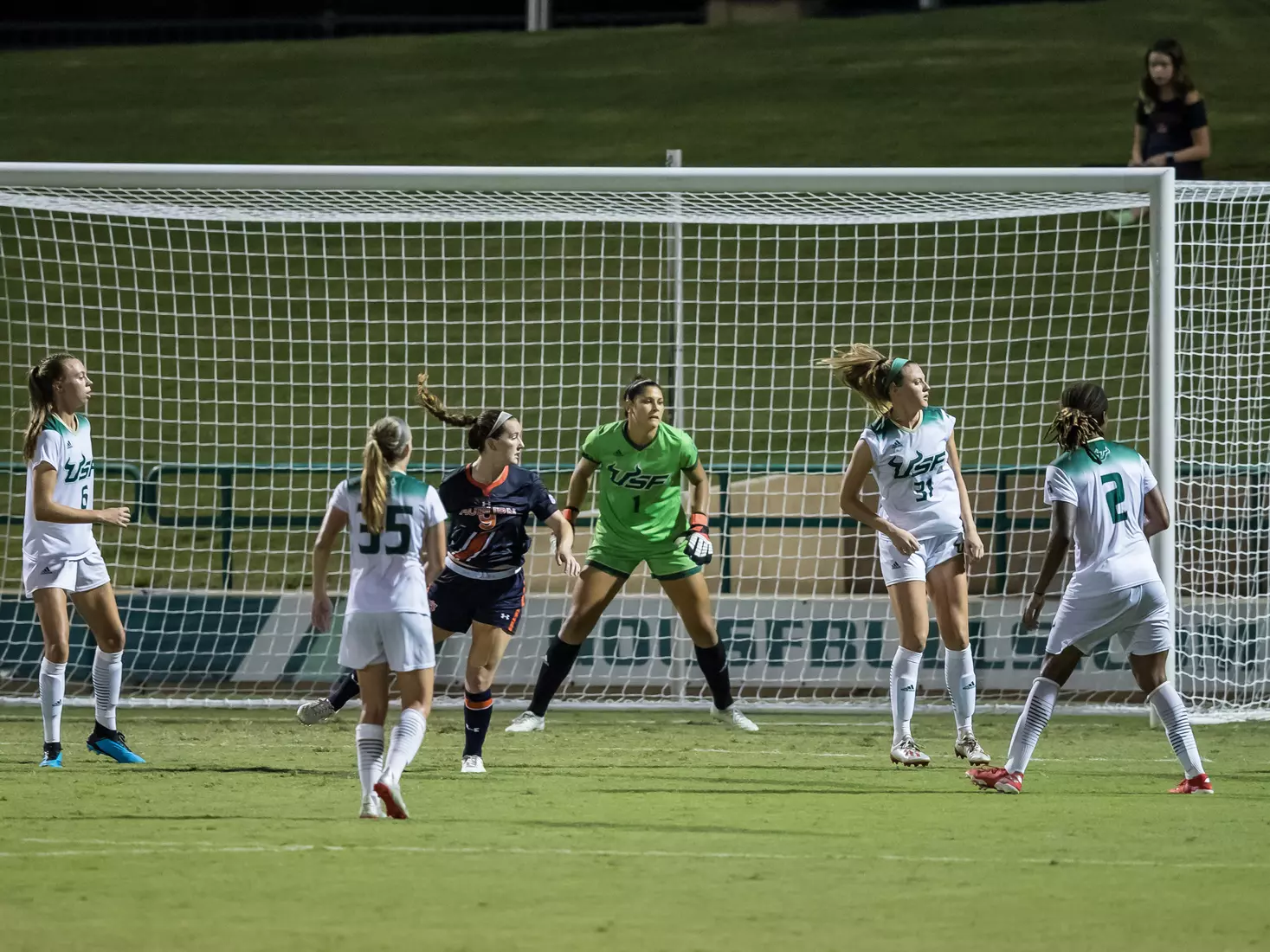 South Florida Bulls during a game against the Auburn Tigers on Thursday August 22, 2019 at Corbett Stadium in Tampa, Florida.