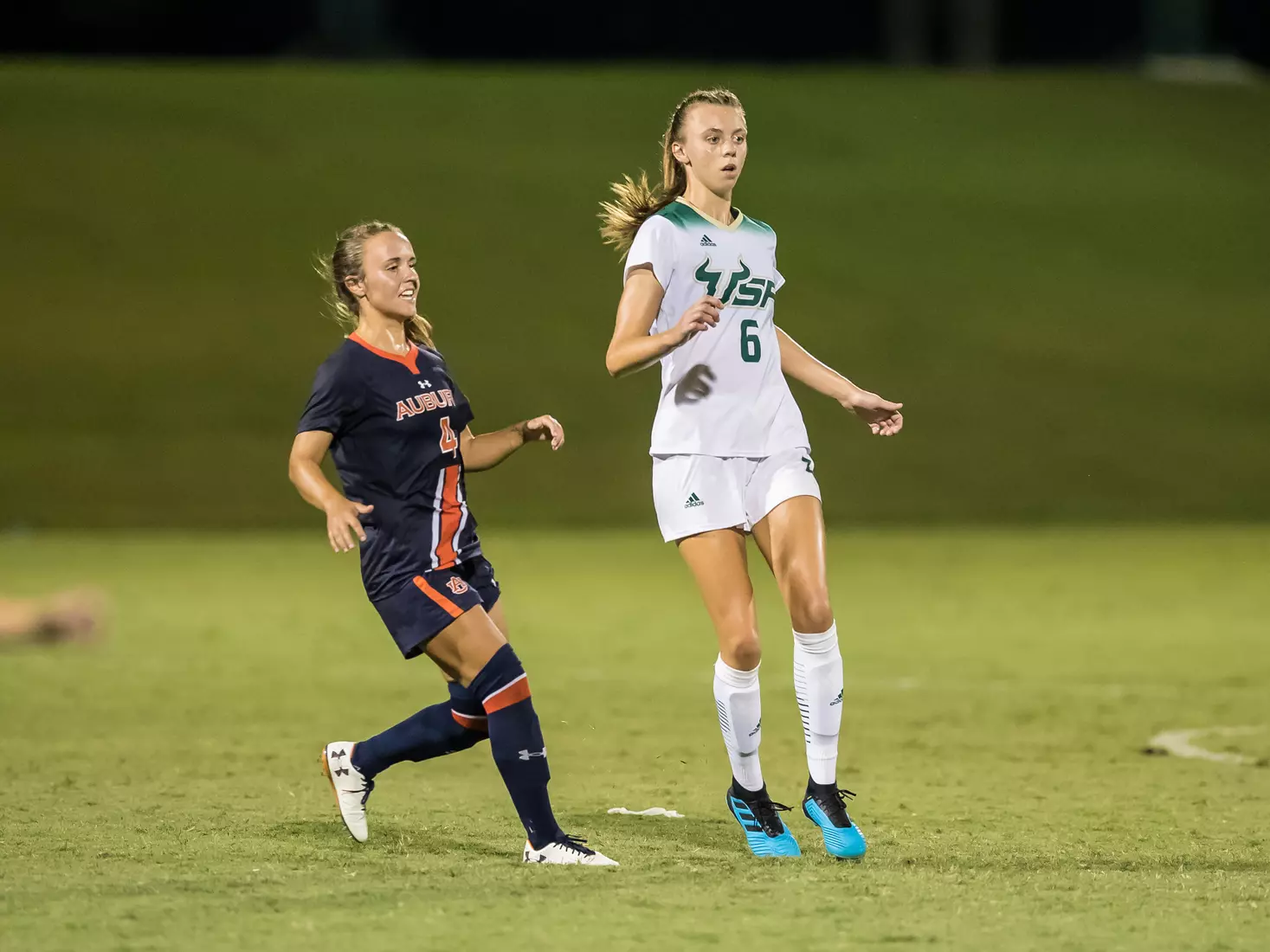 South Florida Bulls during a game against the Auburn Tigers on Thursday August 22, 2019 at Corbett Stadium in Tampa, Florida.