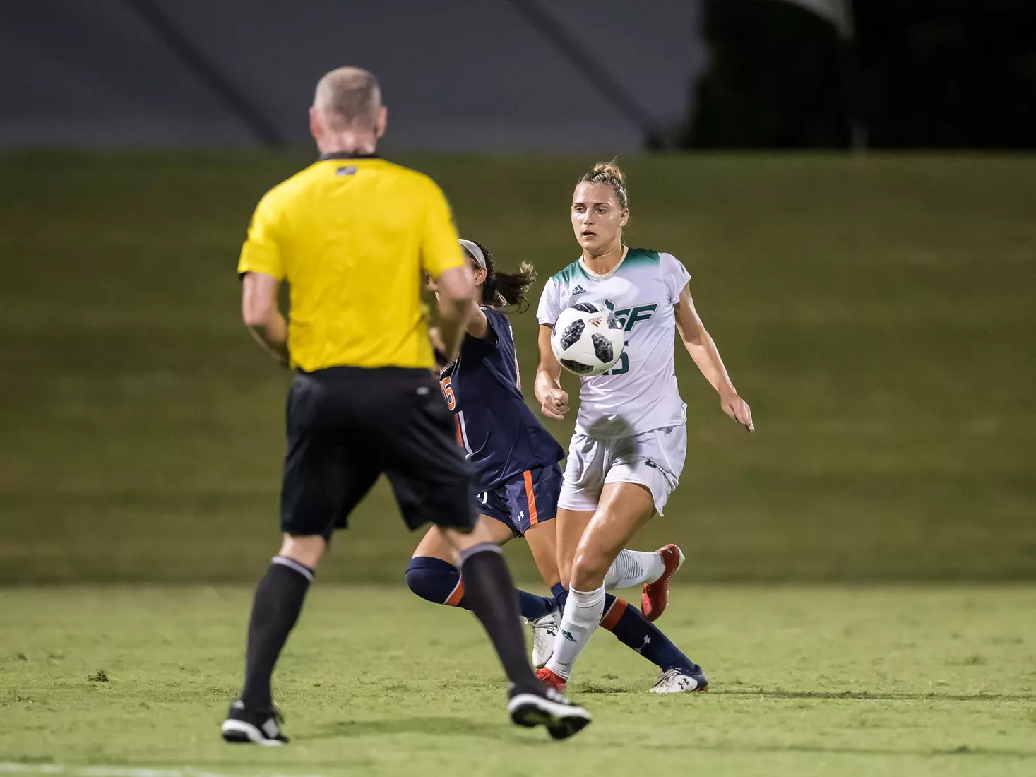 South Florida Bulls during a game against the Auburn Tigers on Thursday August 22, 2019 at Corbett Stadium in Tampa, Florida.