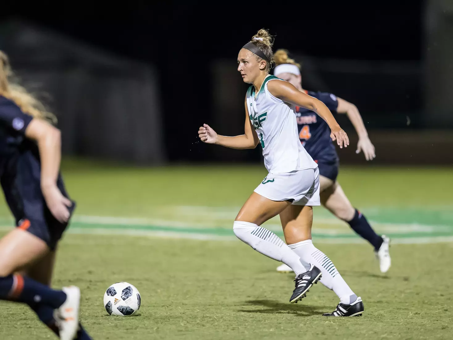 South Florida Bulls during a game against the Auburn Tigers on Thursday August 22, 2019 at Corbett Stadium in Tampa, Florida.