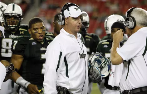 BullsVision: Skip Holtz Post Practice {Nov. 28, 2010}