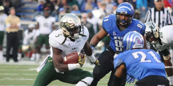 Mack Posts 1,000-Yard Season in Loss at Memphis