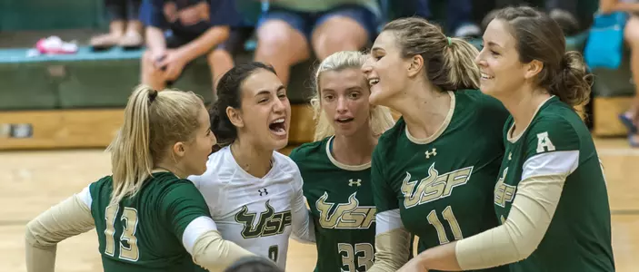 USF Rallies to Win in Five Sets Over Tulane