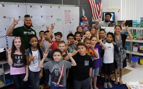 Bulls Take Part in Great American Teach-In