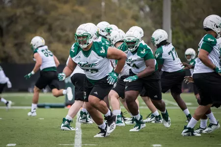 Donovan Jennings, offensive line spring 2019