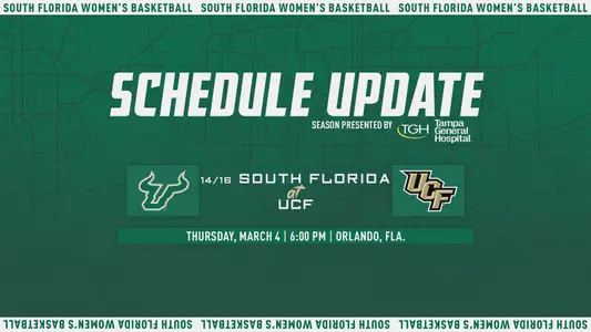 WBB Schedule Update vs. UCF