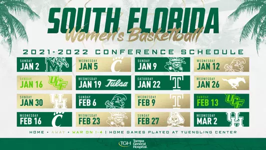 2022 AAC WBB Schedule Graphic