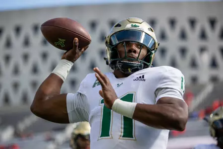 South Florida Bulls during a football game against the University of Cincinnati Bearcats on October 8, 2022. (Mary Holt/South Florida Athletics)