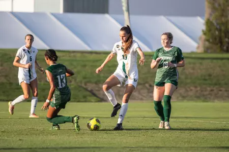 South Florida Bulls during a women's soccer exhibition match against the Jacksonville University Dolphins on August 6, 2022. (Mary Holt/South Florida Athletics)