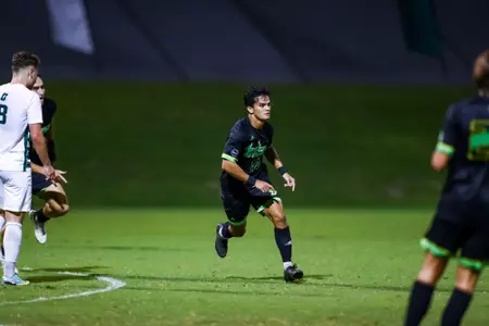 South Florida Bulls during a men's soccer postseason match against the University of North Carolina - Charlotte 49ers during the first round of the American Athletic Conference tournament on November 6, 2022. (Mary Holt/South Florida Athletics)
