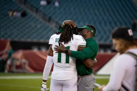 South Florida Bulls during a football game against the Temple University Owls on November 5, 2022. (Mary Holt/South Florida Athletics)