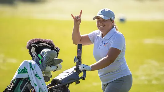 Ashley Zagers Horns Up 220207 WGLF at FAU