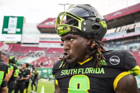South Florida Bulls during a football game against the Howard University Bison on September 10, 2022. (Mary Holt/South Florida Athletics)