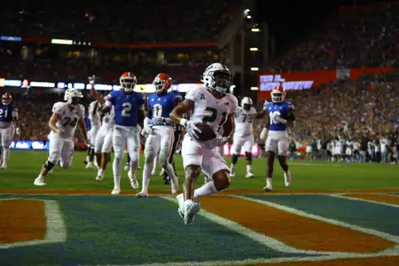 South Florida Bulls during a football game against the University of Florida Gators on September 17, 2022. (Mary Holt/South Florida Athletics)