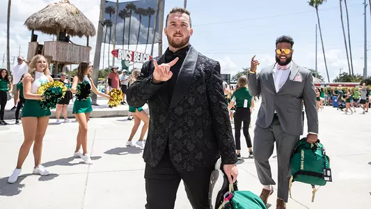 South Florida Bulls during a football game against the Brigham Young University Cougars on September 3, 2022. (Mary Holt/South Florida Athletics)