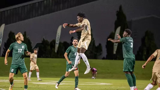 South Florida Bulls during a men's soccer match against the University of North Carolina at Charlotte 49ers on October 8, 2023. (Mary Holt/South Florida Athletics)