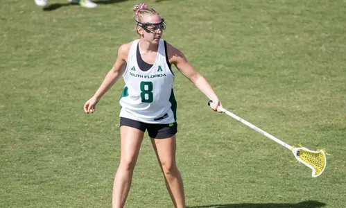 South Florida Bulls during a women’s match against the Florida Southern College Mocs on October 28, 2023. (Stephen Galvin/South Florida Athletics)