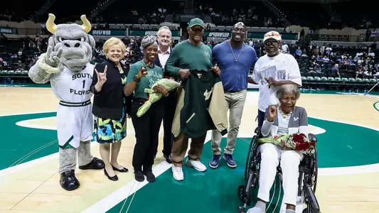 Arthur Jones and family halftime 2.1.23