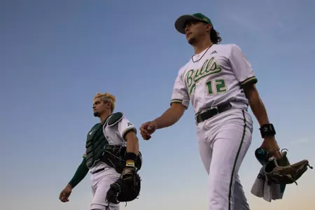 Men South Florida bulls during a baseball game vs North Eastern(RJ Colo/South Florida Athletics)