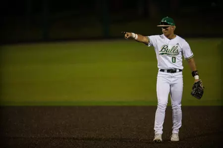 Men South Florida bulls during a baseball game vs North Eastern(RJ Colo/South Florida Athletics)