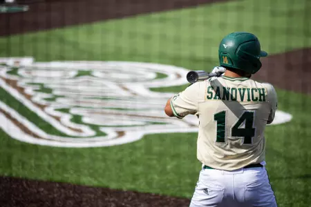 South Florida Bulls during a baseball game against the University of Maryland Terrapins on February 19, 2023. (Mary Holt/South Florida Athletics)