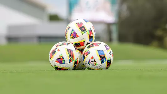 Women's Soccer Balls Pregame 2024