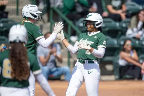 South Florida Bulls during a women's softball game against the University of Texas Longhorns on March 19, 2023. (Mary Holt/South Florida Athletics)
