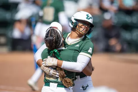 South Florida Bulls during a women's softball game against the University of Texas Longhorns on March 19, 2023. (Mary Holt/South Florida Athletics)