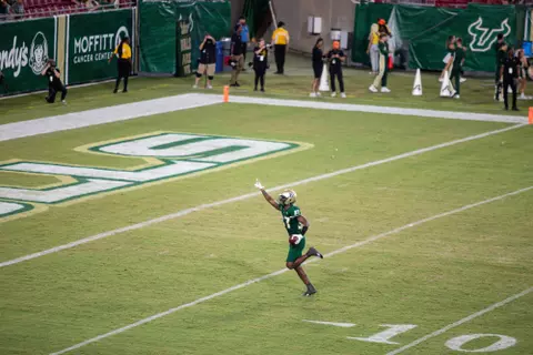 South Florida Bulls during a football game against the Florida Agricultural and Mechanical University on September 9, 2023. (Joeyannie Etienne/South Florida Athletics)