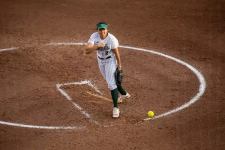 South Florida Bulls during a softball game against the Boston College Eagles on February 16, 2024. (Stephen Galvin/South Florida Softball)