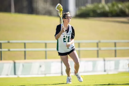 South Florida Bulls during a women's lacrosse game against the Rollins College Tars on January 20, 2024. (RJ Colo/South Florida Lacrosse)