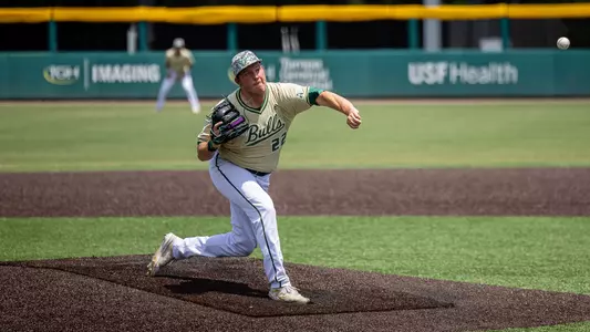South Florida Bulls during a baseball game against the Rice University Owls on April 21, 2024. (Mary Holt/South Florida Baseball)