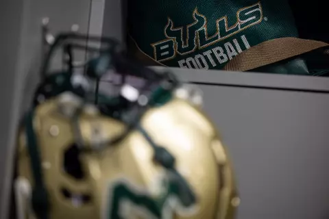South Florida Bulls during a football game against the Rice University Owls on September 23, 2023. (Mary Holt/South Florida Athletics)