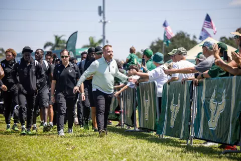 South Florida Bulls during a football game against the Rice University Owls on September 23, 2023. (Mary Holt/South Florida Athletics)