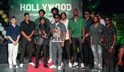 South Florida Bulls during the Stampede of Champions on April 22, 2024. (Chris Henry/South Florida Athletics)
