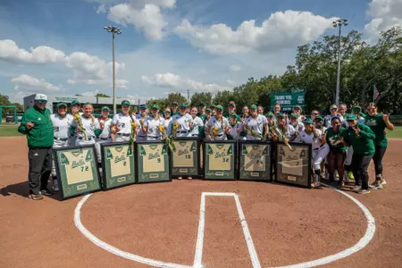 South Florida Bulls during a softball game against the Florida Atlantic University Owls on April 26, 2024. (Mary Holt/South Florida Softball)