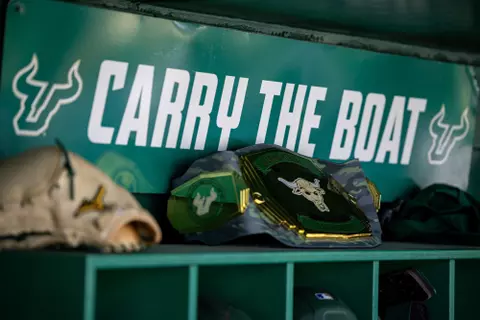 South Florida Bulls during a baseball game against the Marist College Red Foxes on February 24, 2024. (Mary Holt/South Florida Baseball)