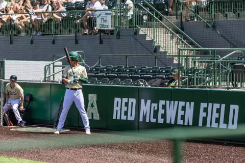 South Florida Bulls during a baseball game against the Wichita State University Shockers on April 7, 2024. (Stephen Galvin/South Florida Baseball)