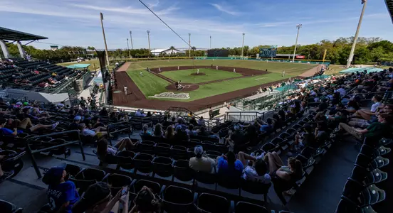 South Florida Bulls during a baseball game against the Wichita State University Shockers on April 7, 2024. (Stephen Galvin/South Florida Baseball)