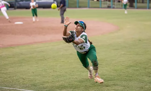 South Florida Bulls during a softball game against the Florida Atlantic University Owls on April 27, 2024. (Stephen Galvin/South Florida Softball)