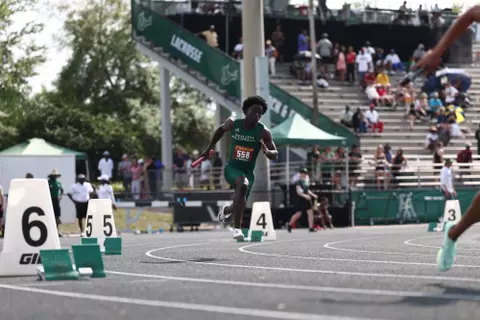 South Florida Bulls during the USF Alumni Invitational Track and Field Meet on March 16, 2024. (Chris Henry/South Florida Track and Field)