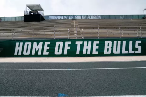 South Florida Bulls during the Alumni Invitational on March 16, 2024. (Chris Henry/South Florida Track and Field)