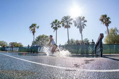South Florida Bulls during the South Florida Invitational Track and Field Meet on April 6, 2024. (Mary Holt/South Florida Track and Field)