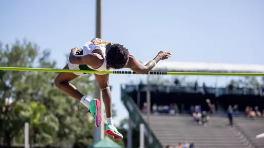 South Florida Bulls during the South Florida Invitational Track and Field Meet on April 5, 2024. (Chris Henry/South Florida Track and Field)